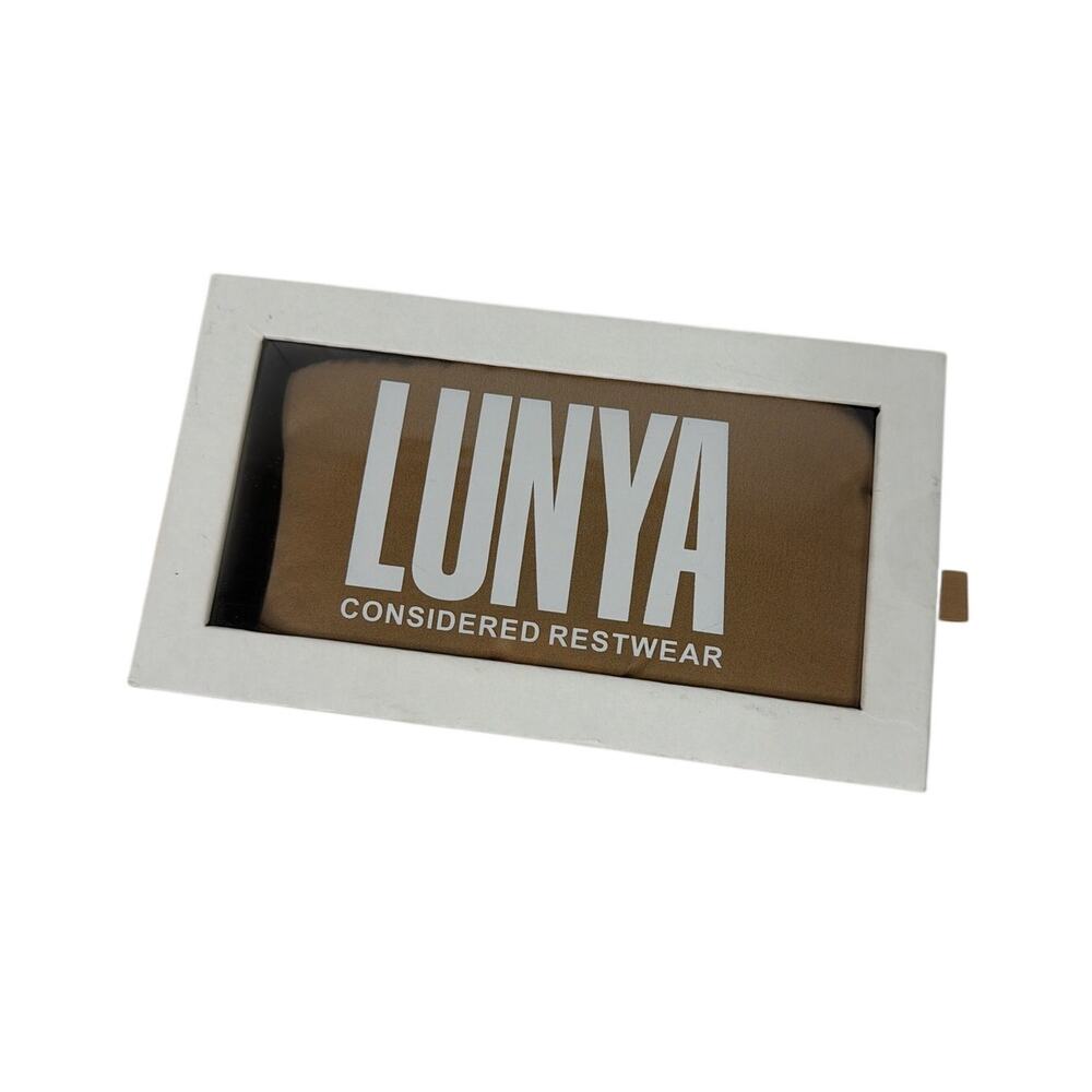 LUNYA Washable Silk Sleep Mask Tan/Beige